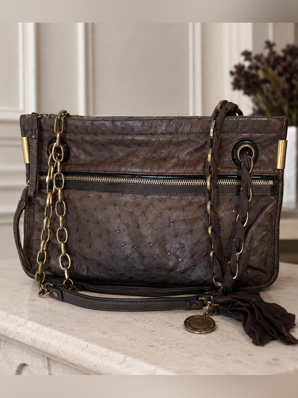 Rare LANVIN Amalia Ostrich Bag $6k